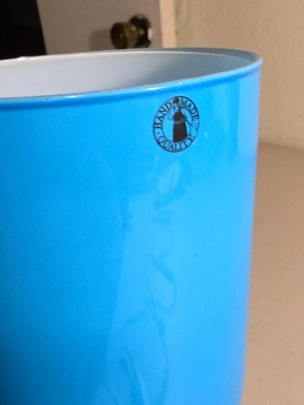 Ikea vintage Teal Blue Table Lamp